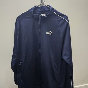 Puma Men's Navy Windbreaker Jacket